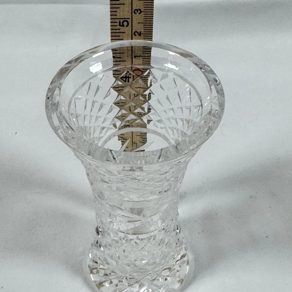 Waterford Crystal Glandore Cut Glass‎ 4” Bud Vase
